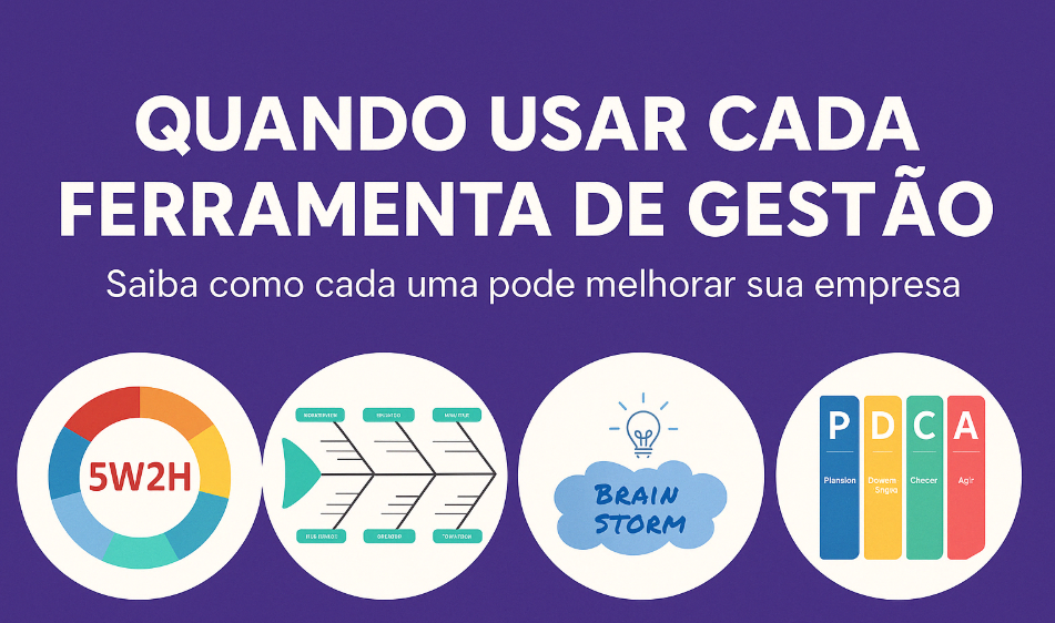 As 8 ferramentas de gestão mais usadas no mundo — Vantagens, riscos e como aplicar com dados

